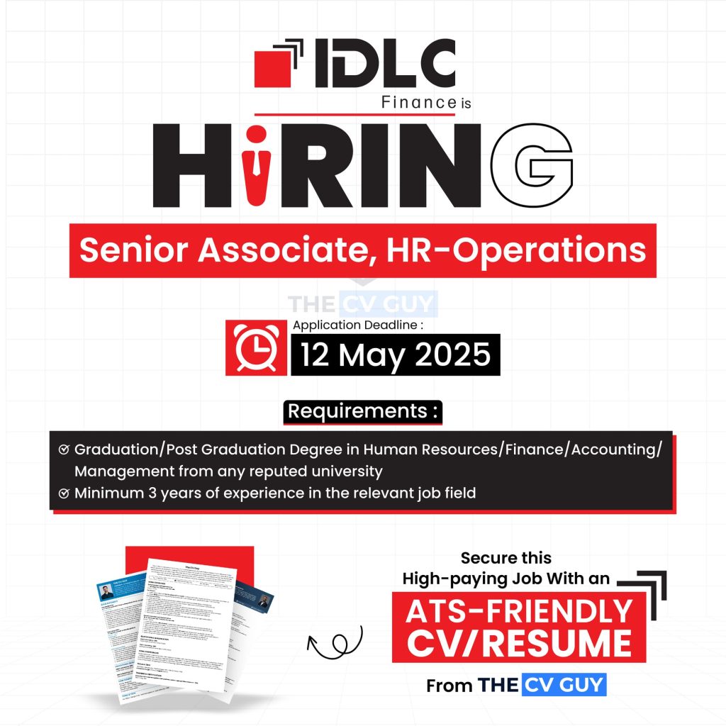 IDLC is hiring Senior Associate