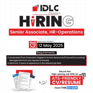 IDLC is hiring Senior Associate