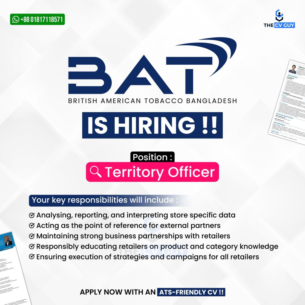 Job Openings at BAT Bangladesh – 2025