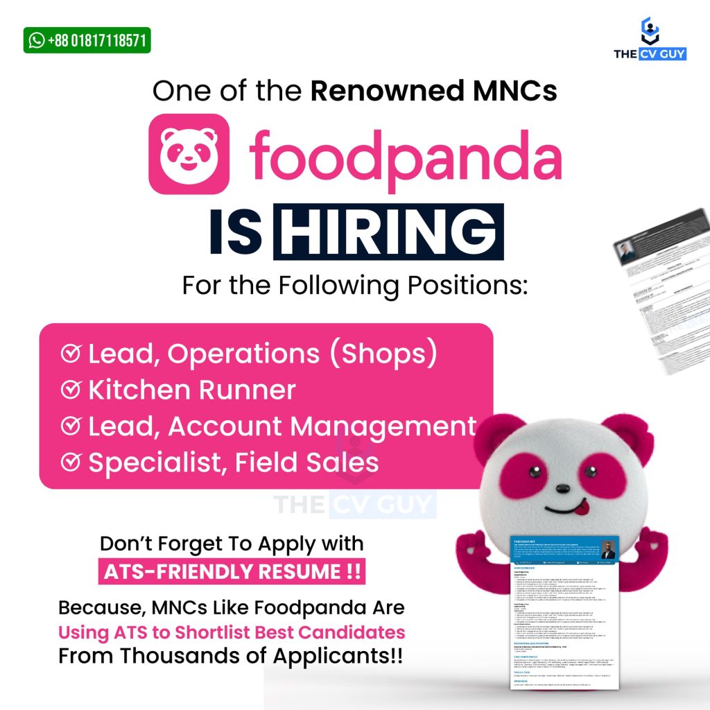 Job Opportunities in FoodPanda