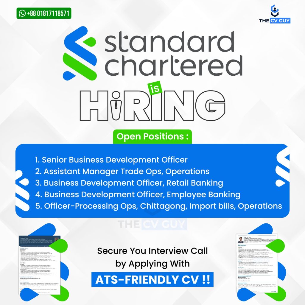 Jobs at Standard Chartered Bank Bangladesh