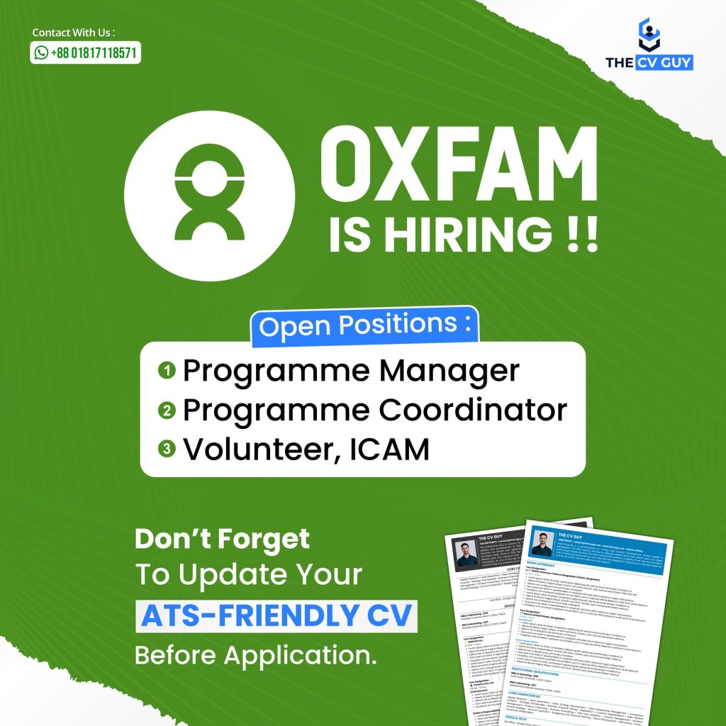 Oxfam is Hiring