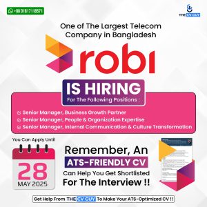 Robi Career 2025, Job Openings in Robi