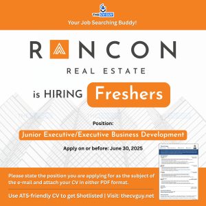 Rancon is HIRING freshers, Rancon Jobs, The CV Guy (1)