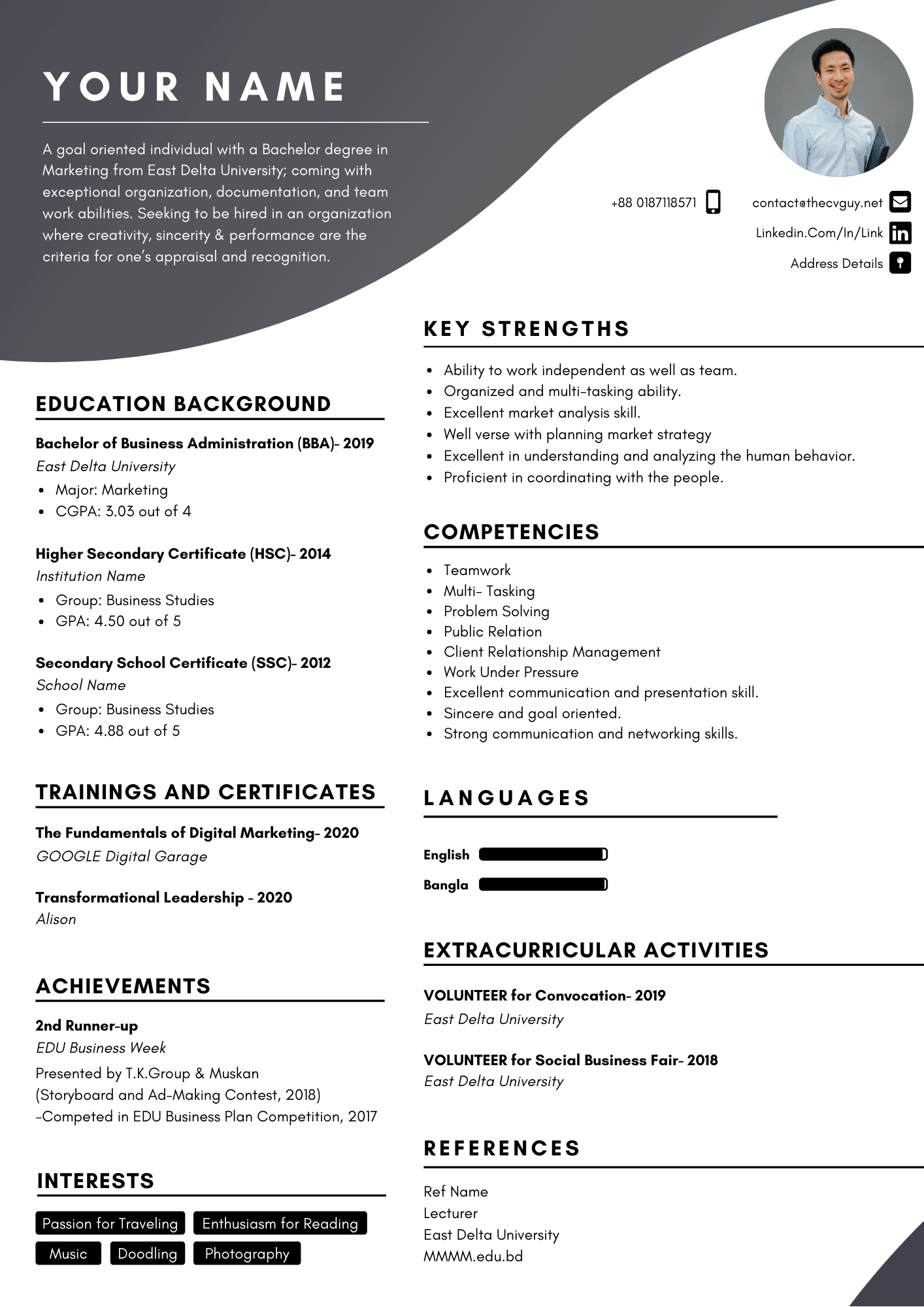 20+ Best Resume Templates of 2021 | TheCVGuy:Top-rated CV writer of BD