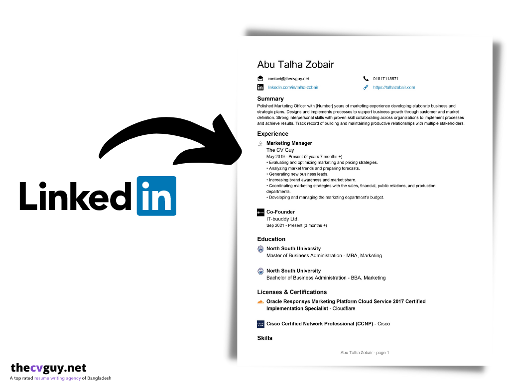 ATS resume or Linkedin Resume