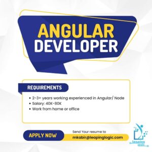 Read more about the article Leaping Logic is hiring Angular Developer