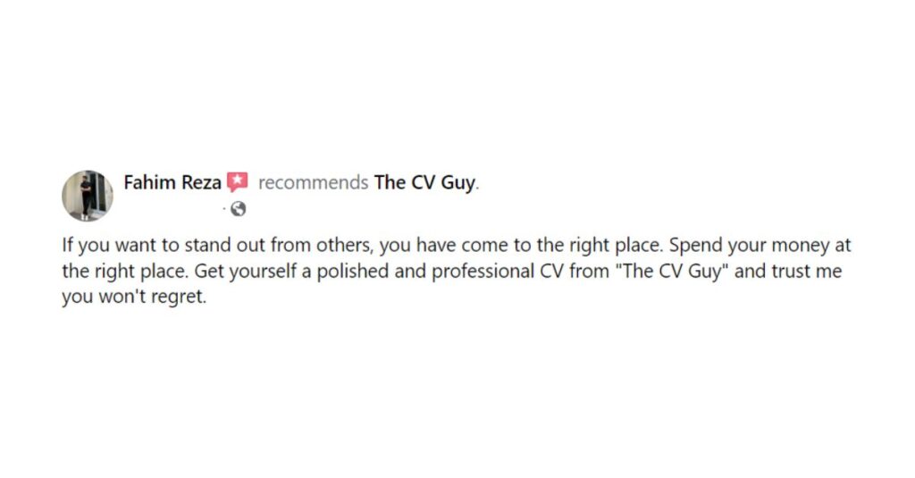 Facebook reviews of thecvguy