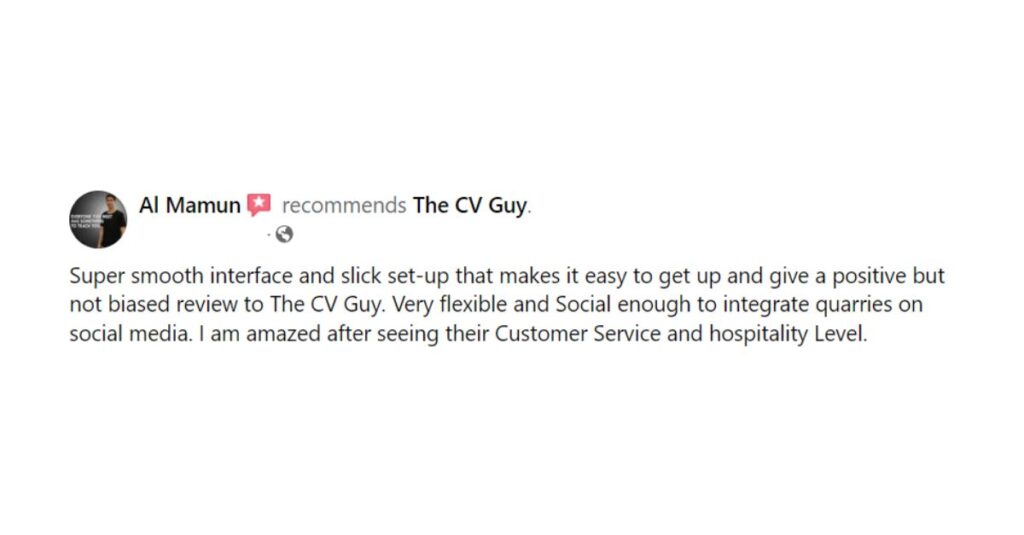 Facebook reviews of thecvguy