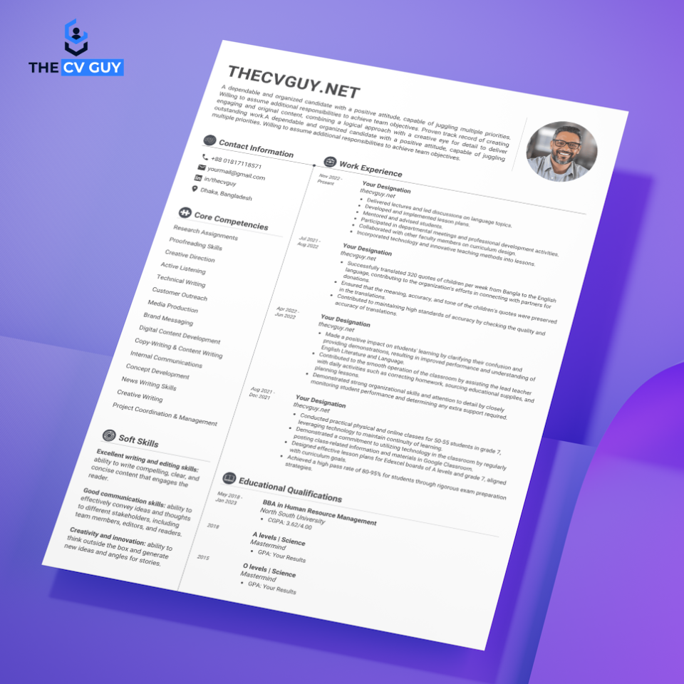 BD Resume templates