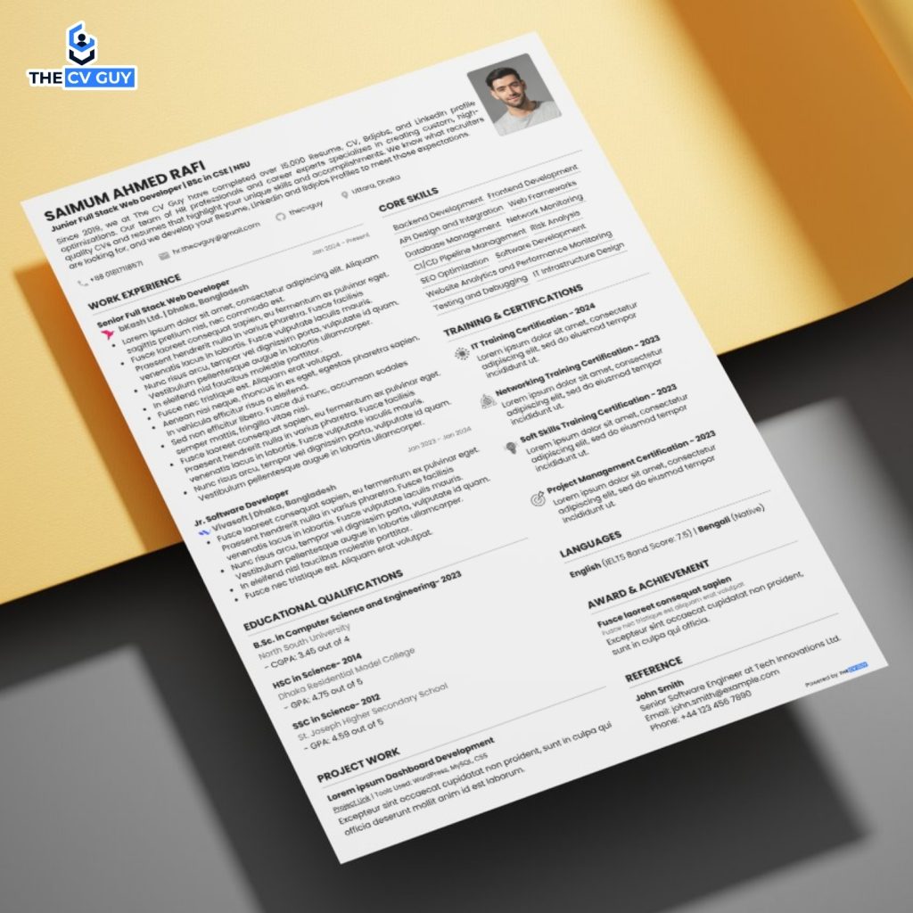 Top 22+ Professional ResumeCV Templates of 2025, The CV Guy | CV format bd, CV writer BD, CV format bangladesh, CV writer, Resume format bd