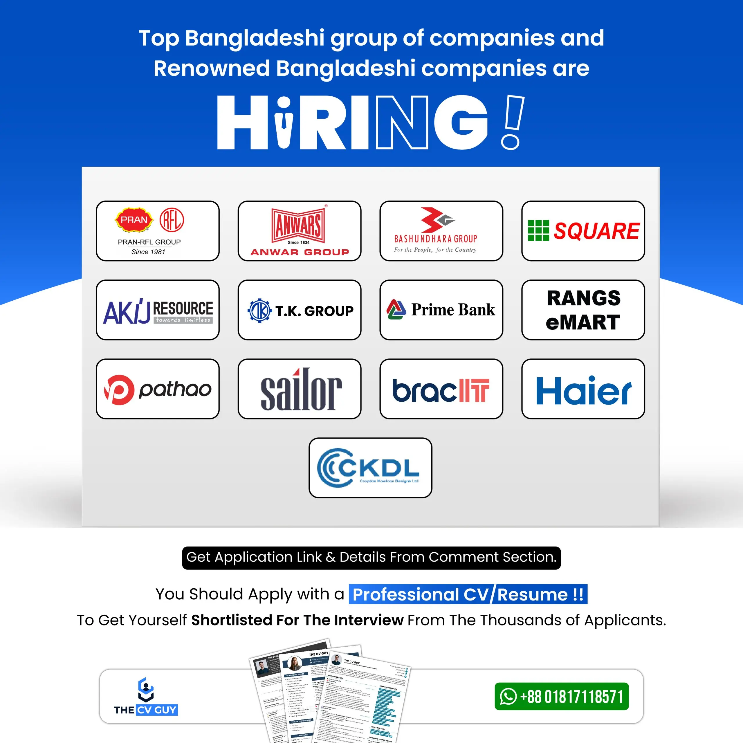 top bangladeshi companies are hiring, hiring, CV format bd, CV writer BD, CV format bangladesh, CV writer, Resume format bd