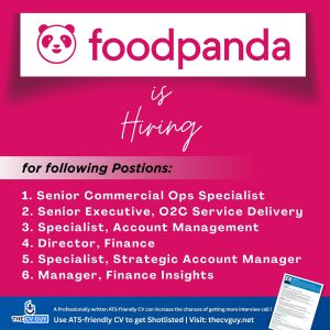 Foodpanda is hiring, The CV Guy, Jobs in BD, MNC Jobs