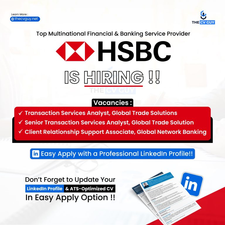 HSBC is Hiring