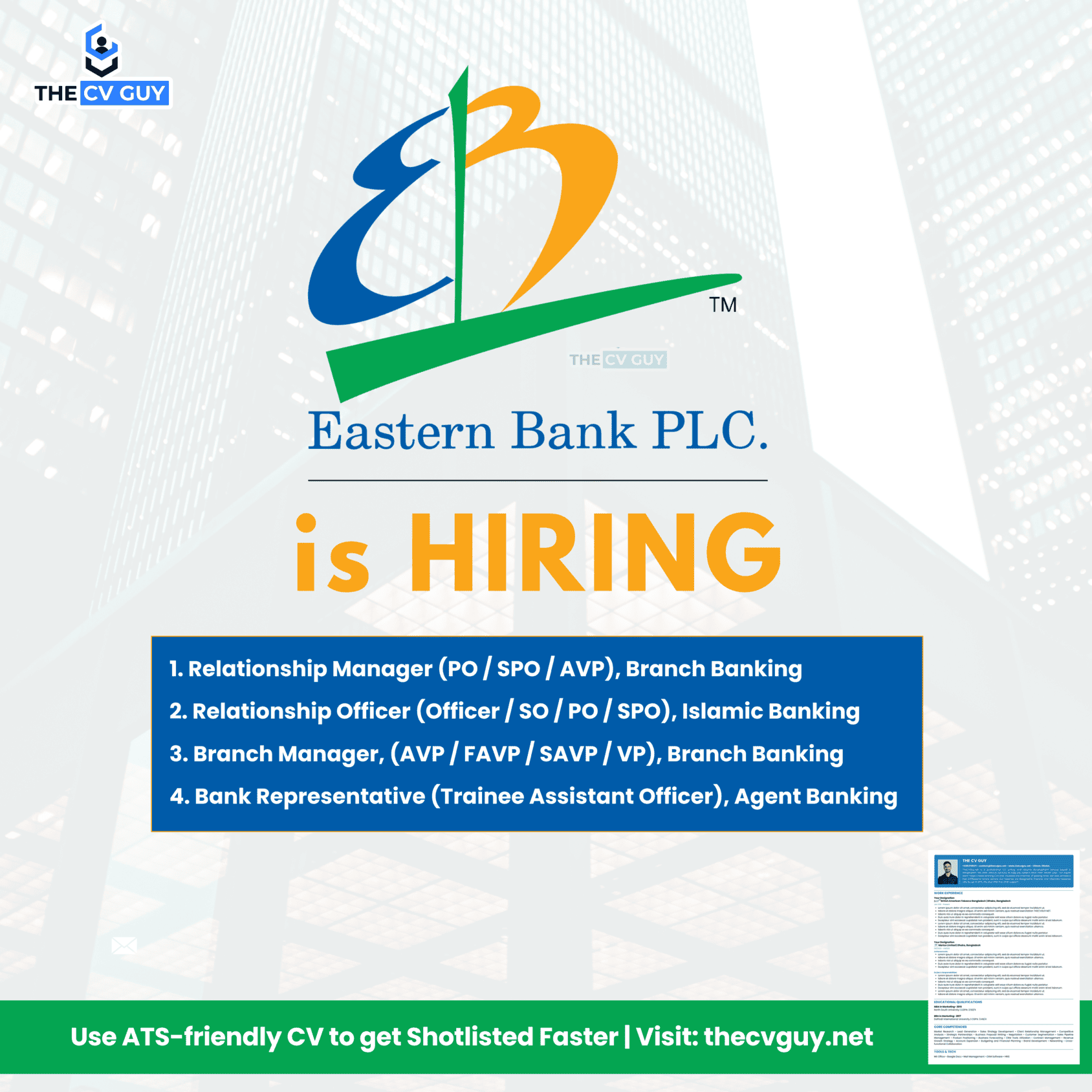 EBL Career 2025 | Latest Job Openings - The CV Guy