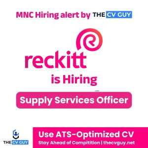 Reckitt is hiring Supply Services Officer