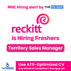 Reckitt is Hiring Freshers TSM