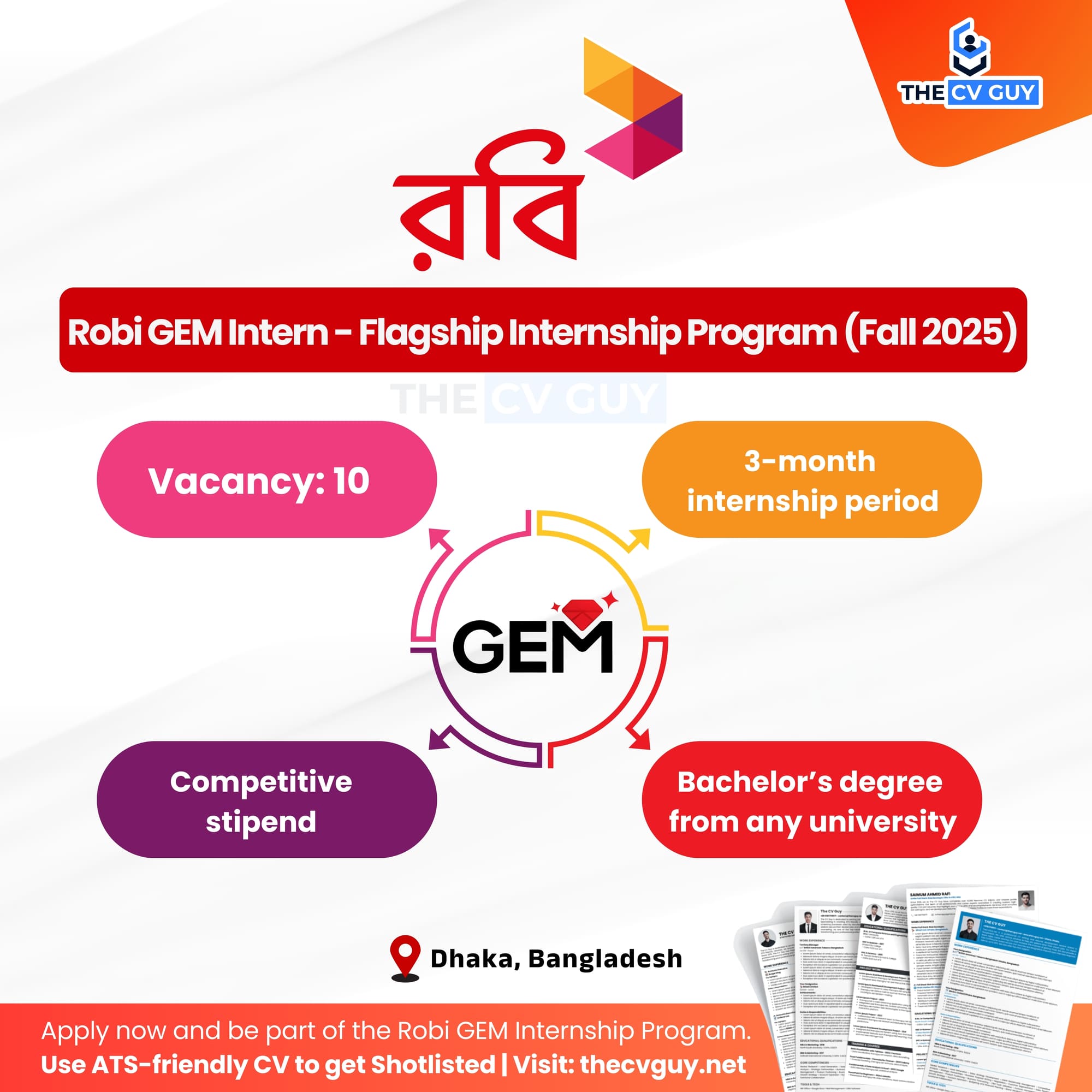Robi GEM Intern - Flagship Internship Program (Fall 2025)