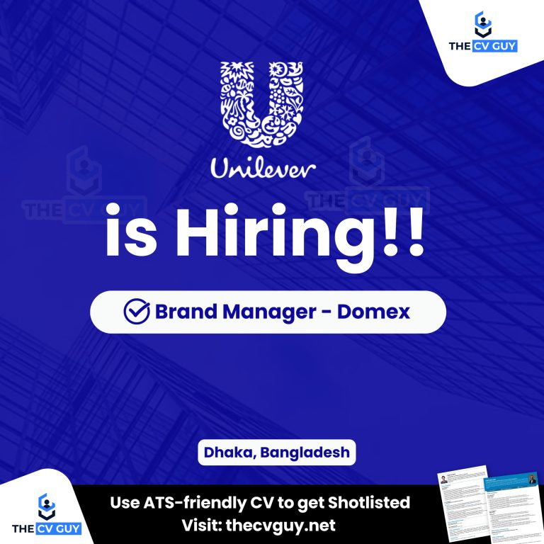 Unilever is Hiring Brand Manager​