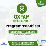 OXFAM is Hiring Programme Officer - 2025