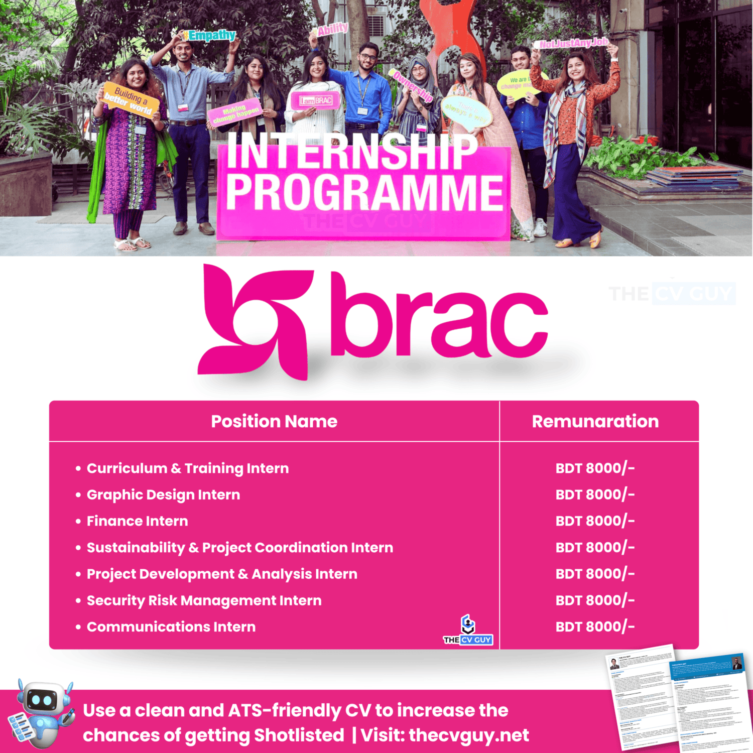 BRAC Internship