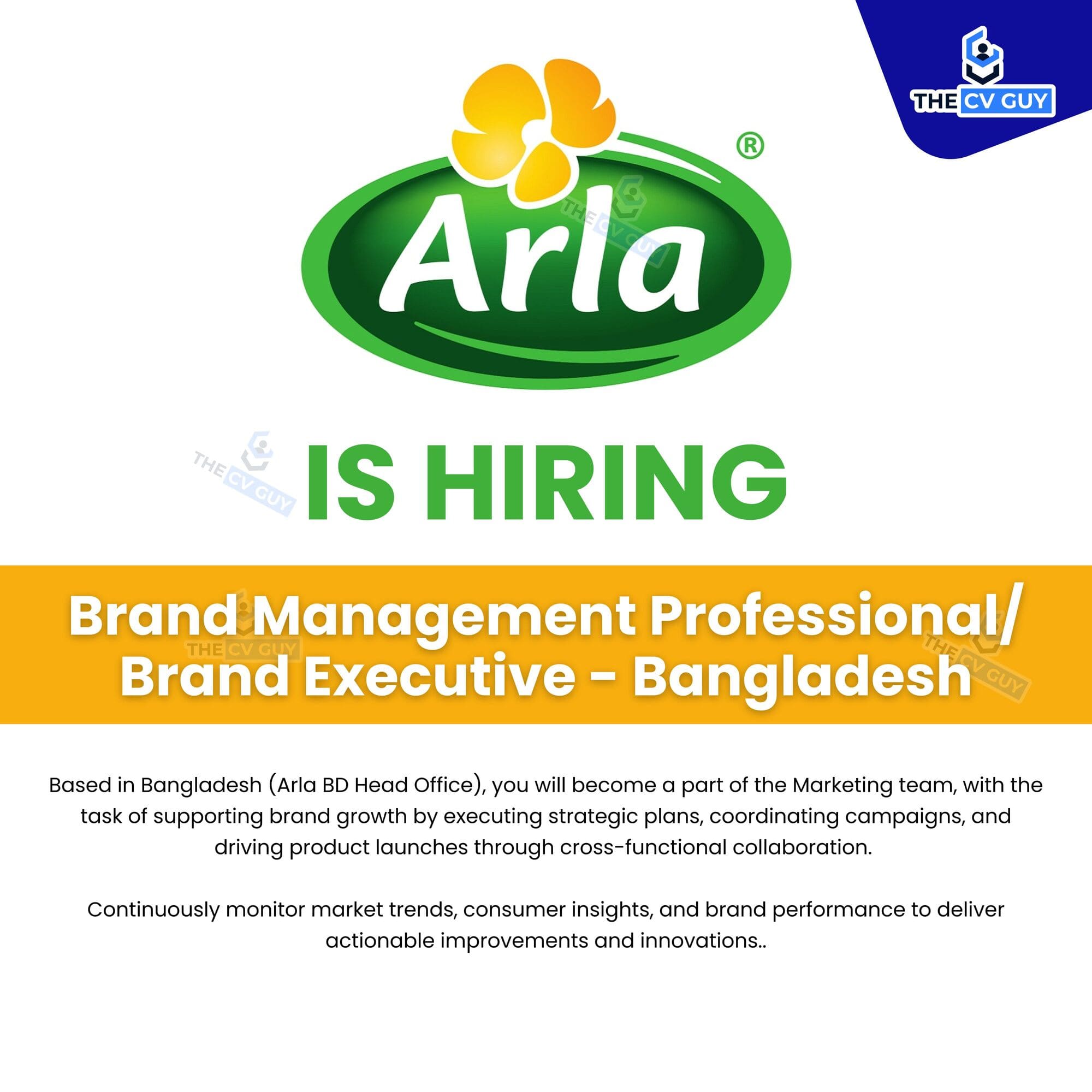 Brand Management Professional - Arla Foods 2025