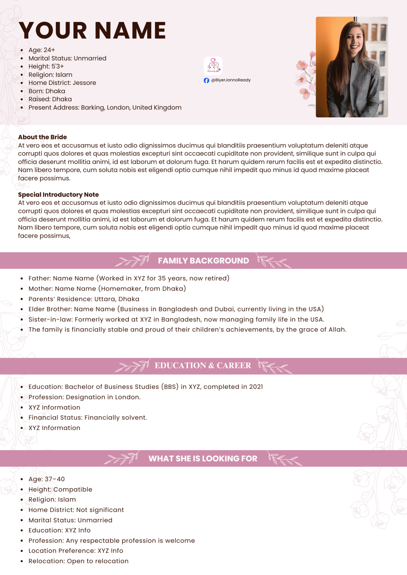 Biodata Left