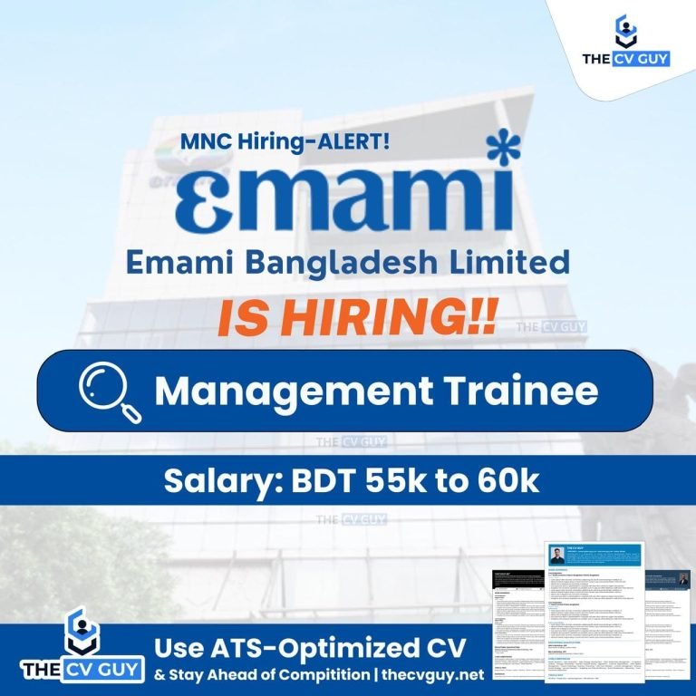 Read more about the article Emami Bangladesh is Hiring MTO -Salary: 55k – 60k