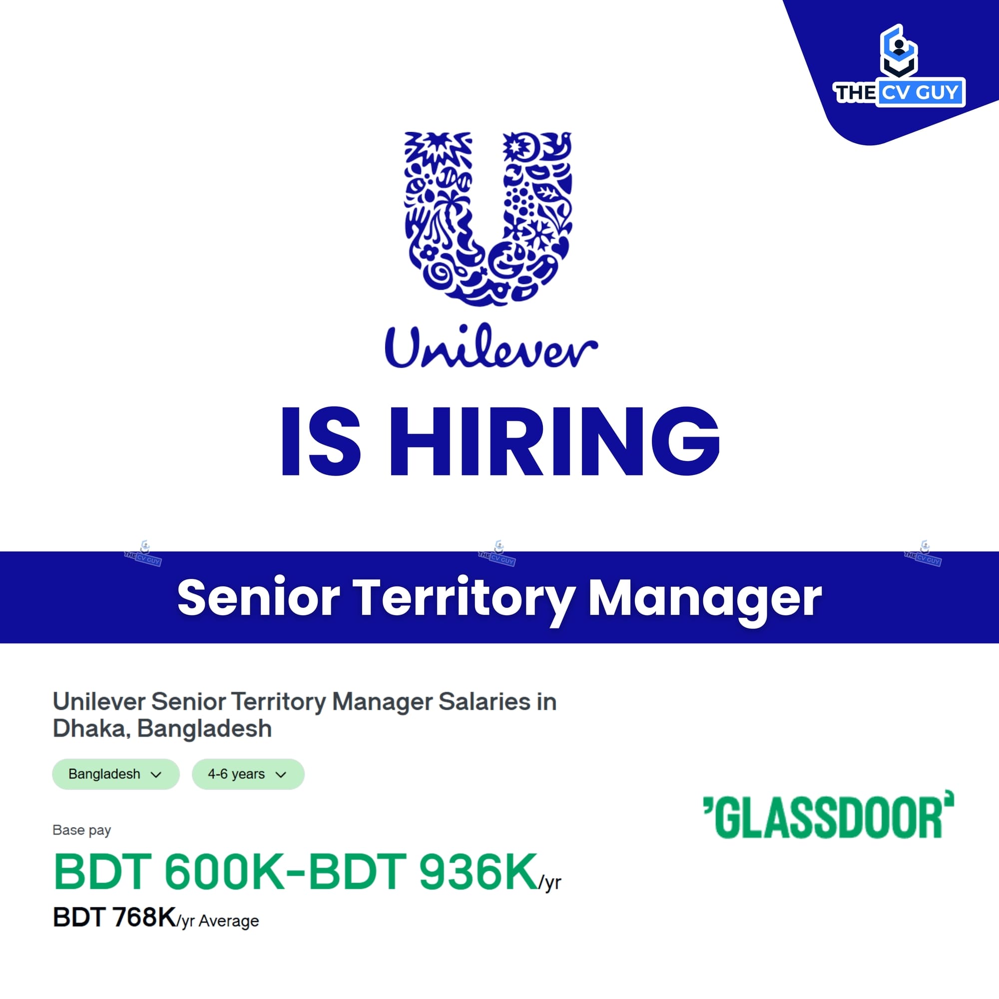 Unilever is Hiring Senior Territory Manager at Chittagong 2025