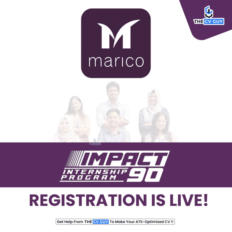 Marico Bangladesh Impact 90 - Internship Program, Summer 2026