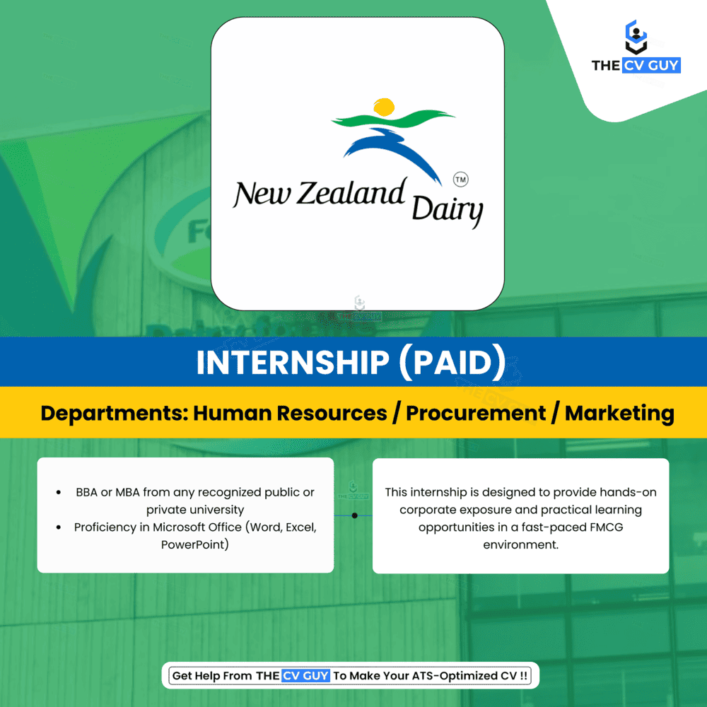 New Zealand Dairy IS hiring Freshers