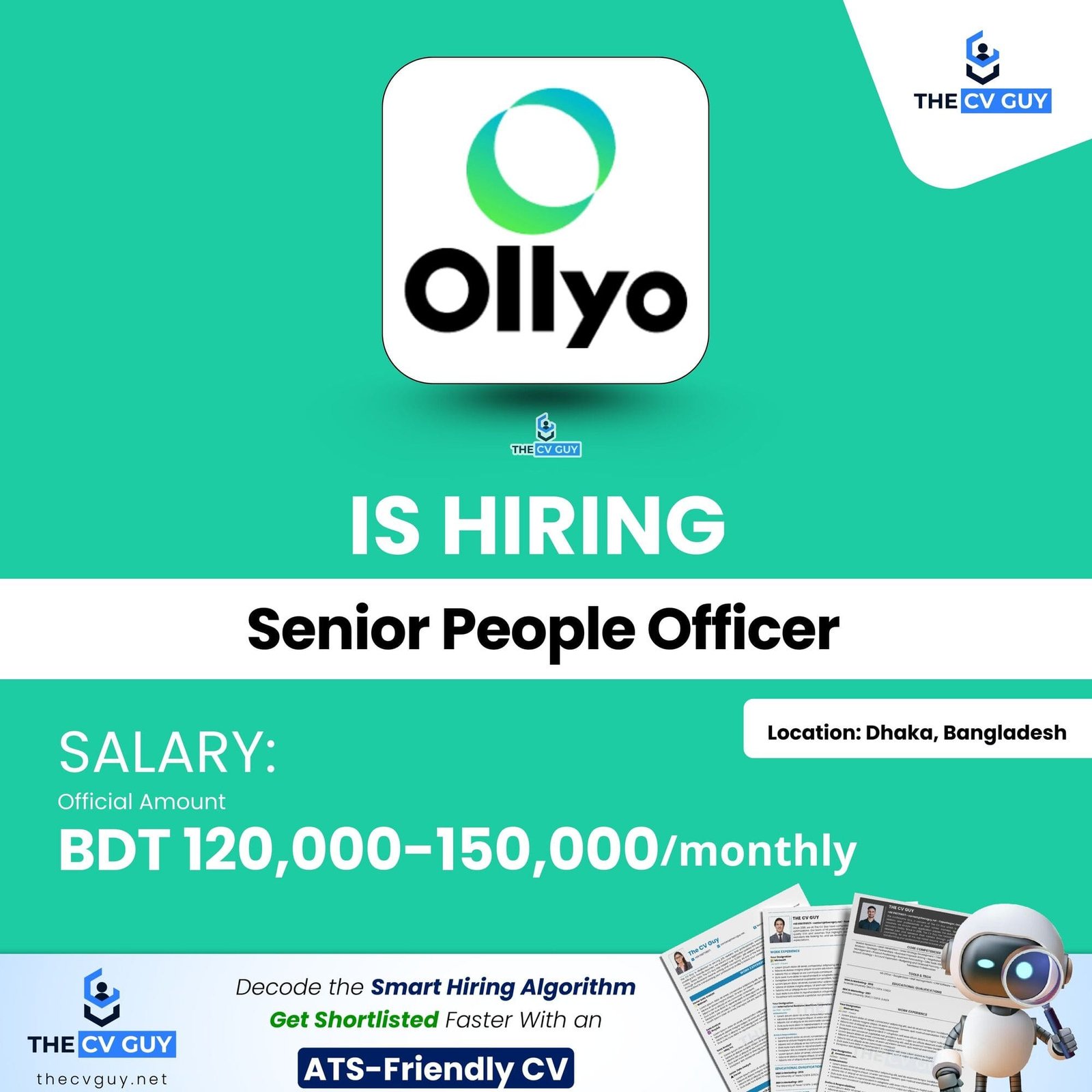 Ollyo is hiring Senior People Officer | 2026