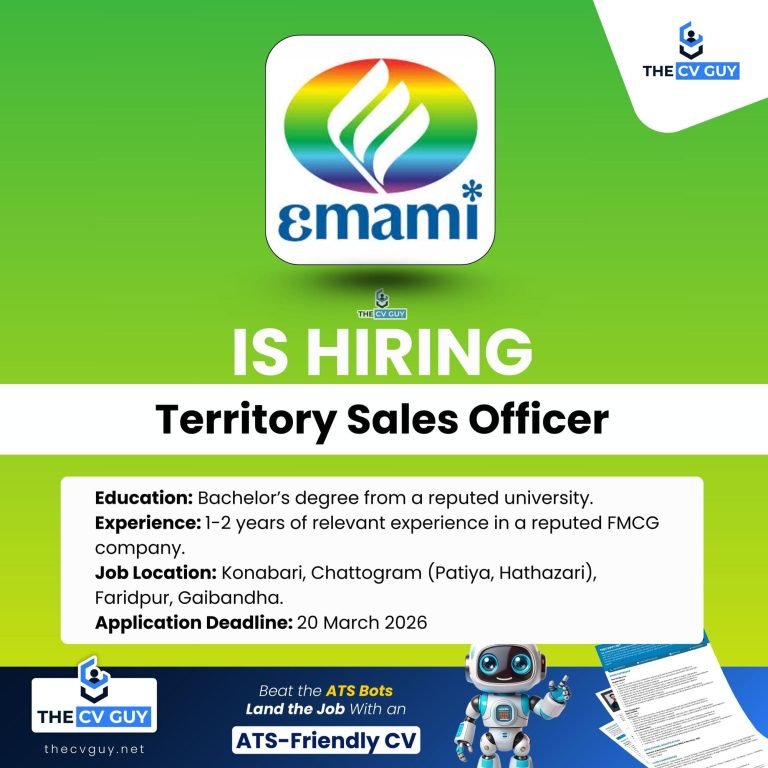 Emami Bangladesh Limited is Hiring Territory Sales Officer | 2026