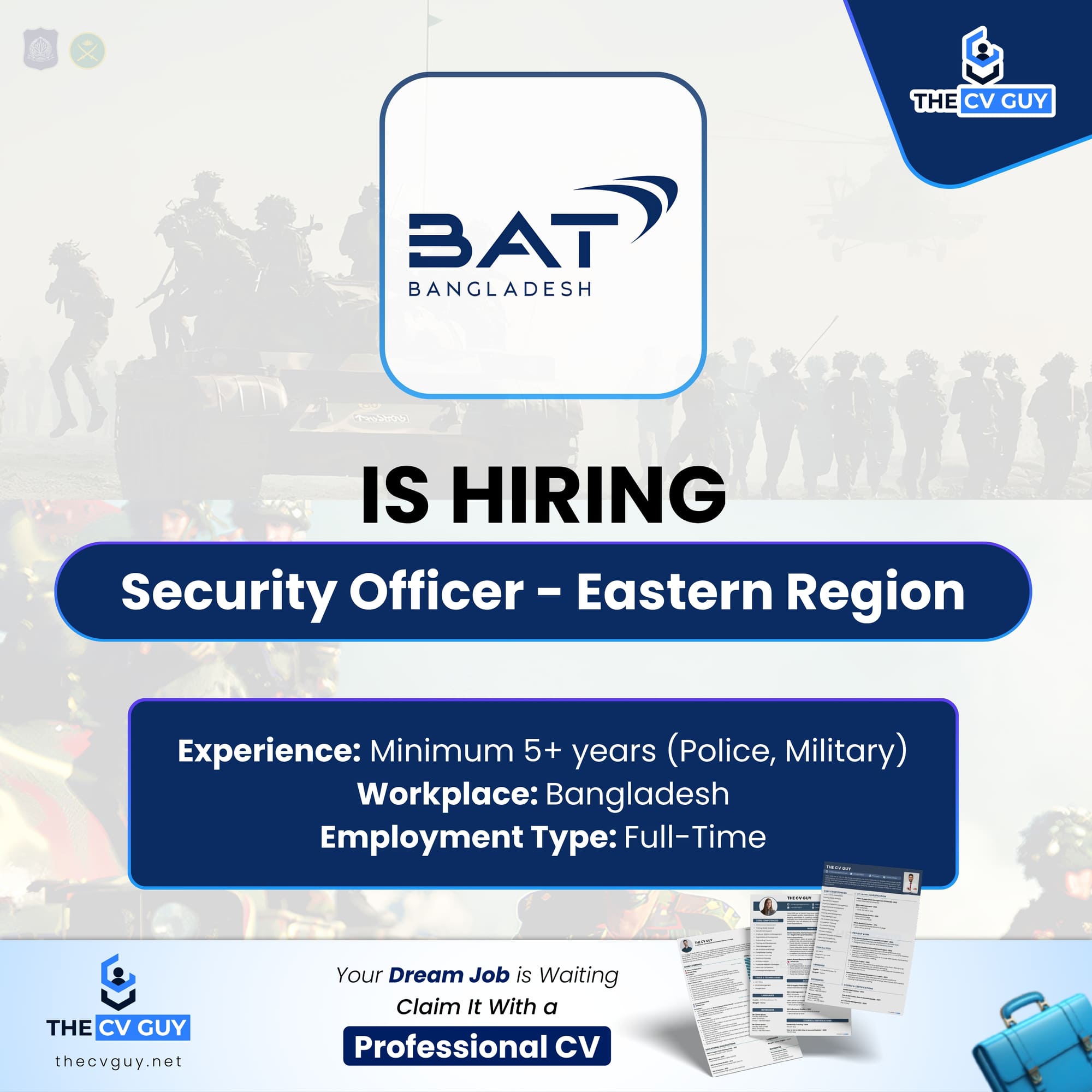 BAT Bangladesh Job 2026: Security Officer - Eastern Region