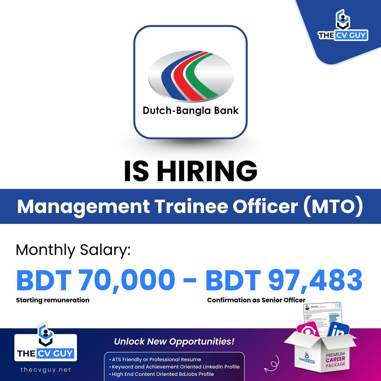 Dutch-Bangla Bank PLC Management Trainee Officer (MTO) Job Circular 2026
