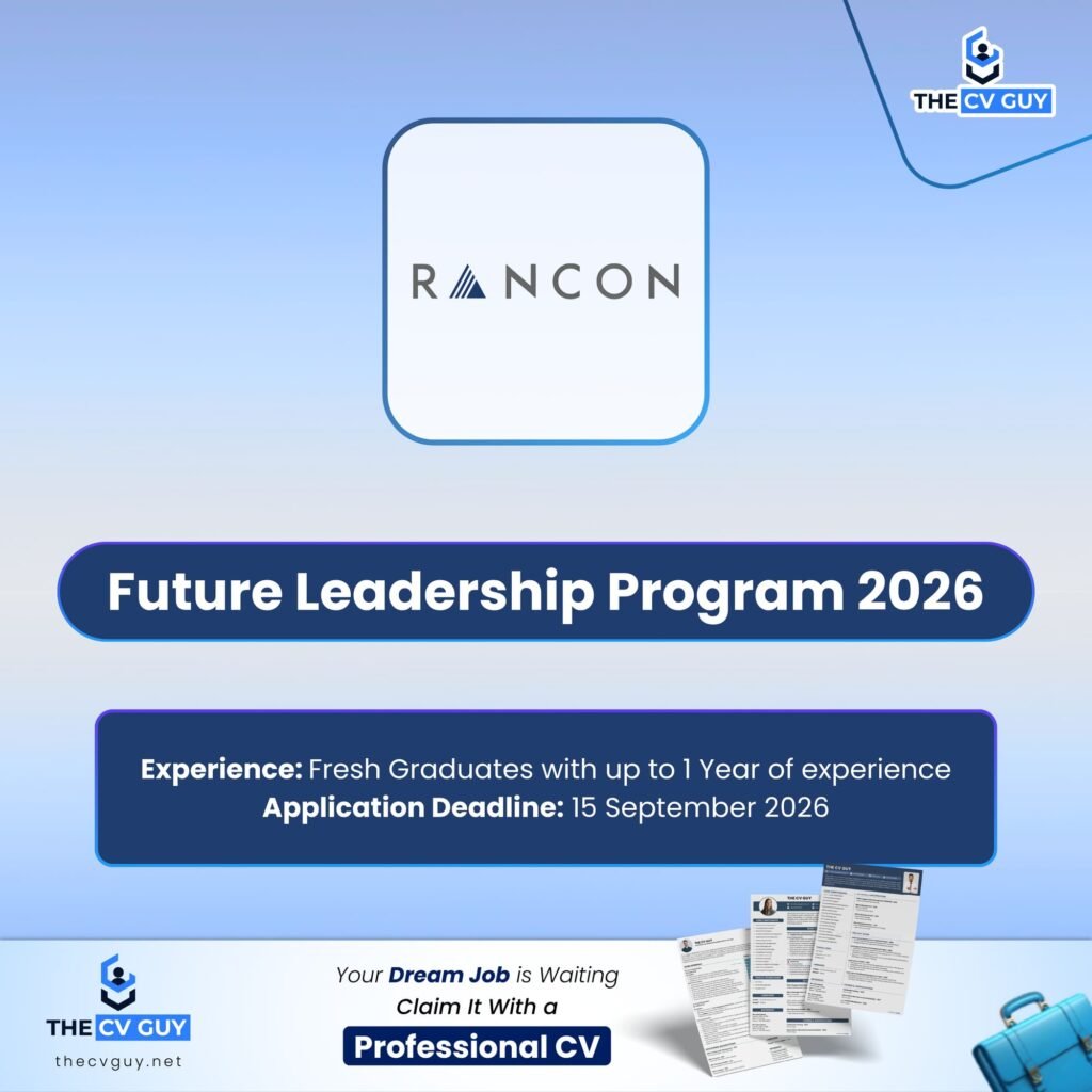 RANCON Future Leadership Program 2026 | Internship Opportunity 1 The CV Guy is the No.1 Resume/CV Writer in Bangladesh, Asia & Middle East RANCON Future Leadership Program 2026 | Internship Opportunity