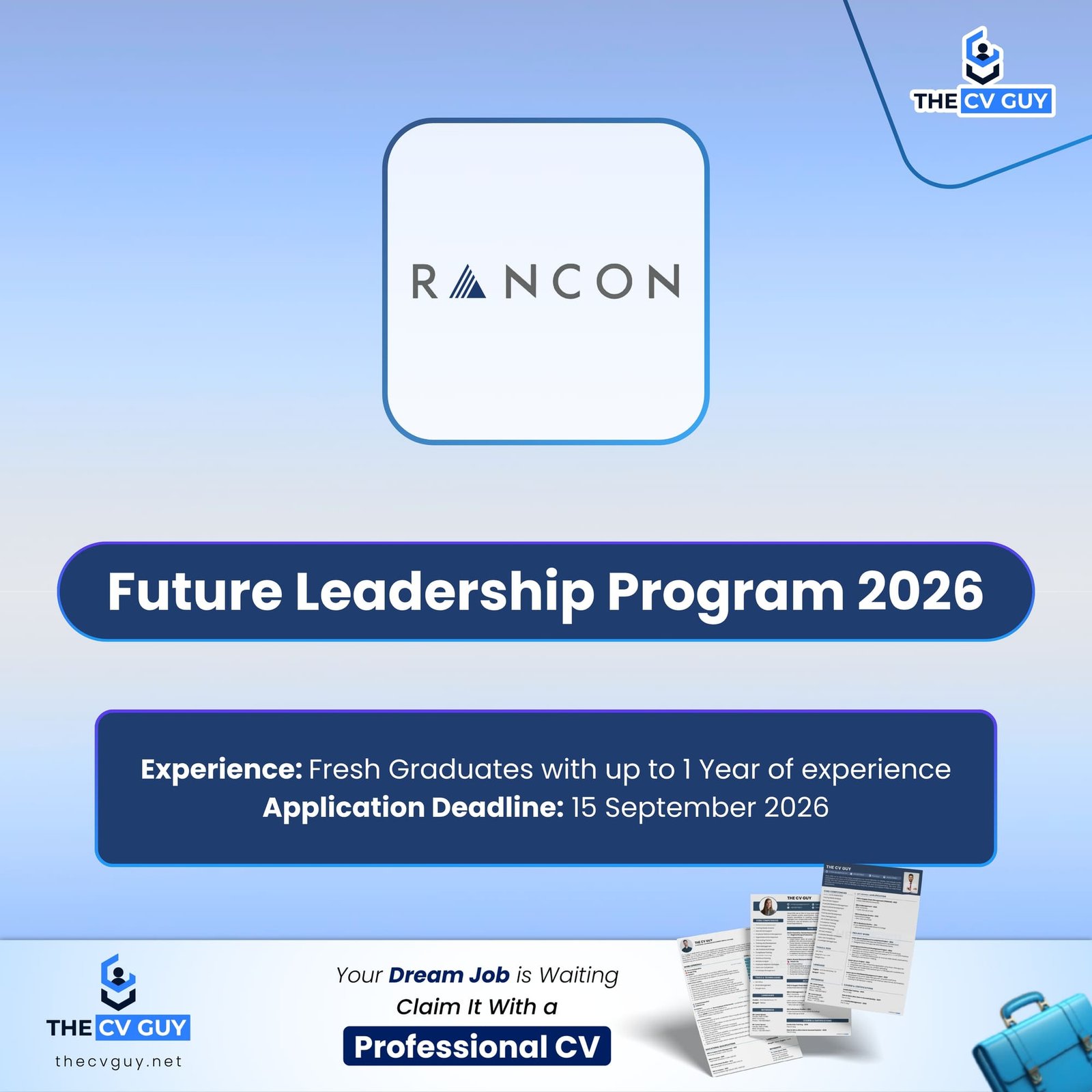 RANCON Future Leadership Program 2026 | Internship Opportunity
