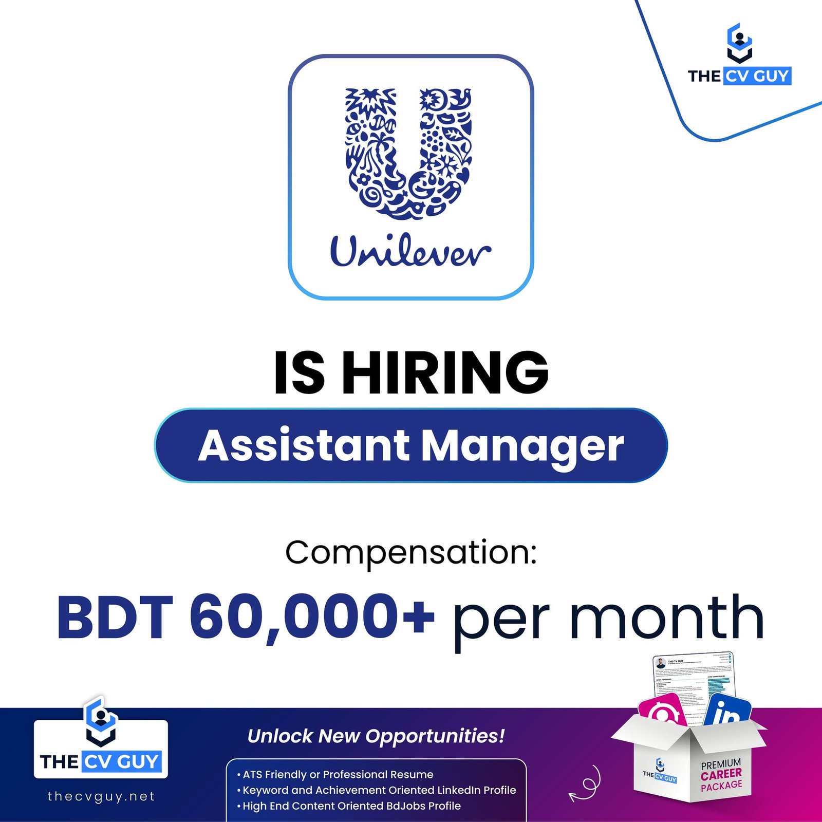 Career Opportunity at Unilever Bangladesh | Assistant Manager - Packaging Procurement (Flexibles)