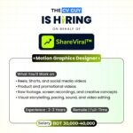 ShareViral Job Circular 2026 | Motion Graphics Designer & Video Editor Vacancy | Creative Jobs in Bangladesh 1 The CV Guy is the No.1 Resume/CV Writer in Bangladesh, Asia & Middle East The CV Guy is Hiring on behalf of ShareViral | Apply Now