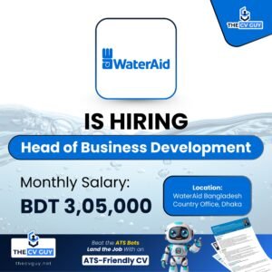 WaterAid Bangladesh Job Circular 2026 | Latest NGO Job Vacancy & Apply Online