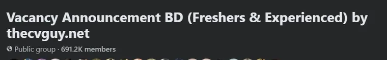 Vacancy Promotion 5 The CV Guy is the No.1 Resume/CV Writer in Bangladesh, Asia & Middle East Vacancy Announcement BD (Freshers Experienced) 691.2K members