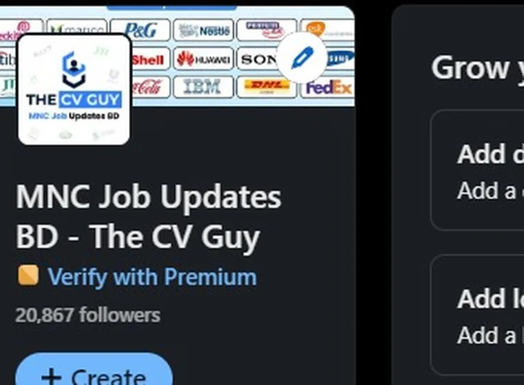 Vacancy Promotion 18 The CV Guy is the No.1 Resume/CV Writer in Bangladesh, Asia & Middle East MNC Job Updates BD The CV Guy 20,867 followers