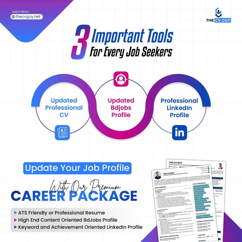 The CV Guy is the No.1 Resume/CV Writer in Bangladesh, Asia & Middle East