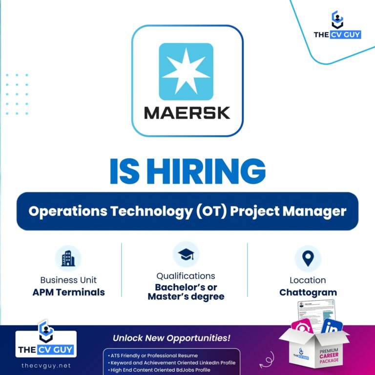 Operations Technology (OT) Project Manager Job at A.P. Moller - Maersk