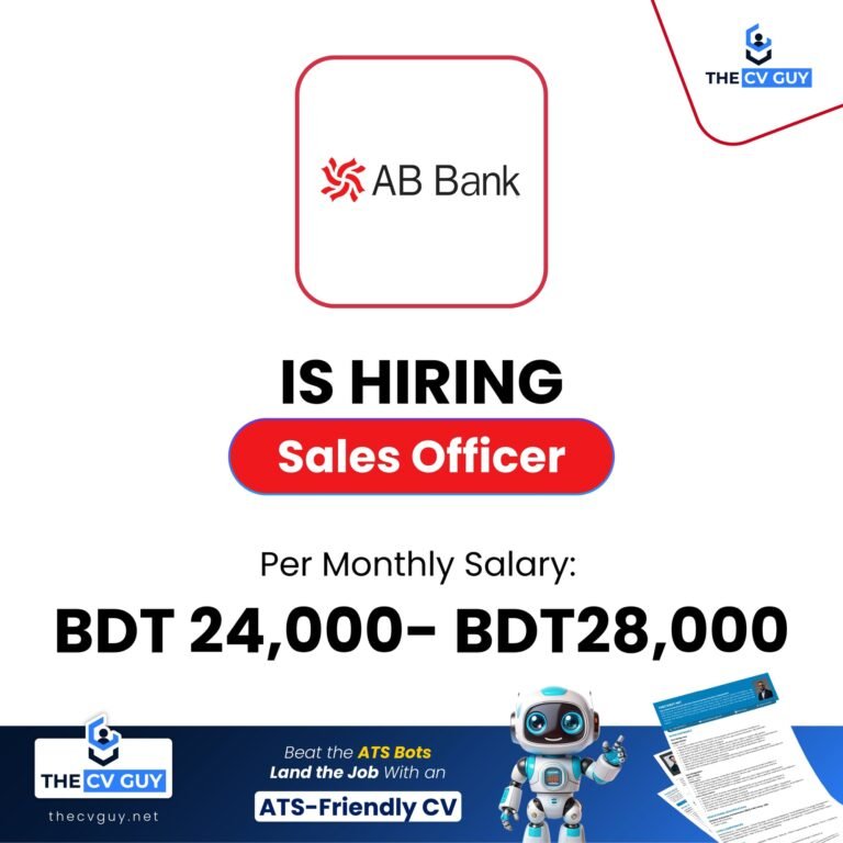 AB Bank PLC. Career Opportunity 2026 | Sales Officer