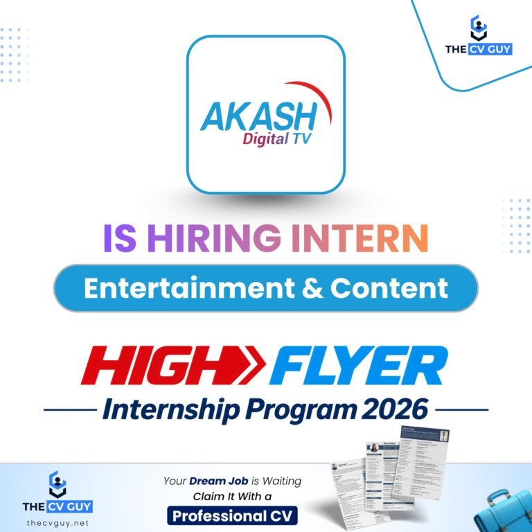 AKASH Digital TV Internship 2026 | Entertainment & Content Intern Job in Bangladesh