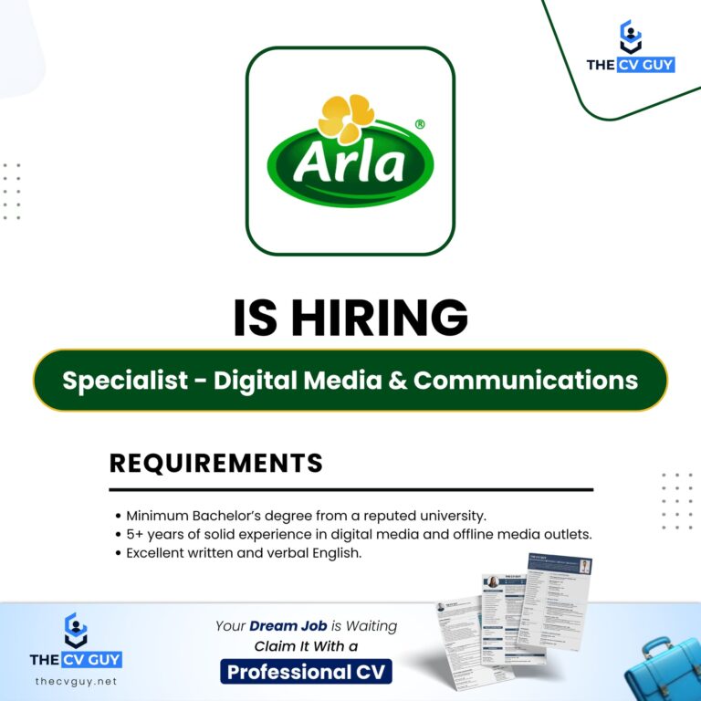 Arla Foods Job Circular 2026 | Specialist - Digital Media & Communications, Bangladesh