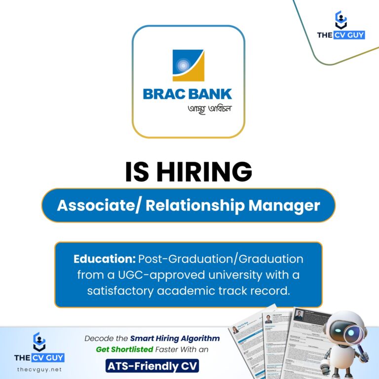 BRAC Bank PLC Career Opportunity 2026 | Associate Relationship Manager / Relationship Manager