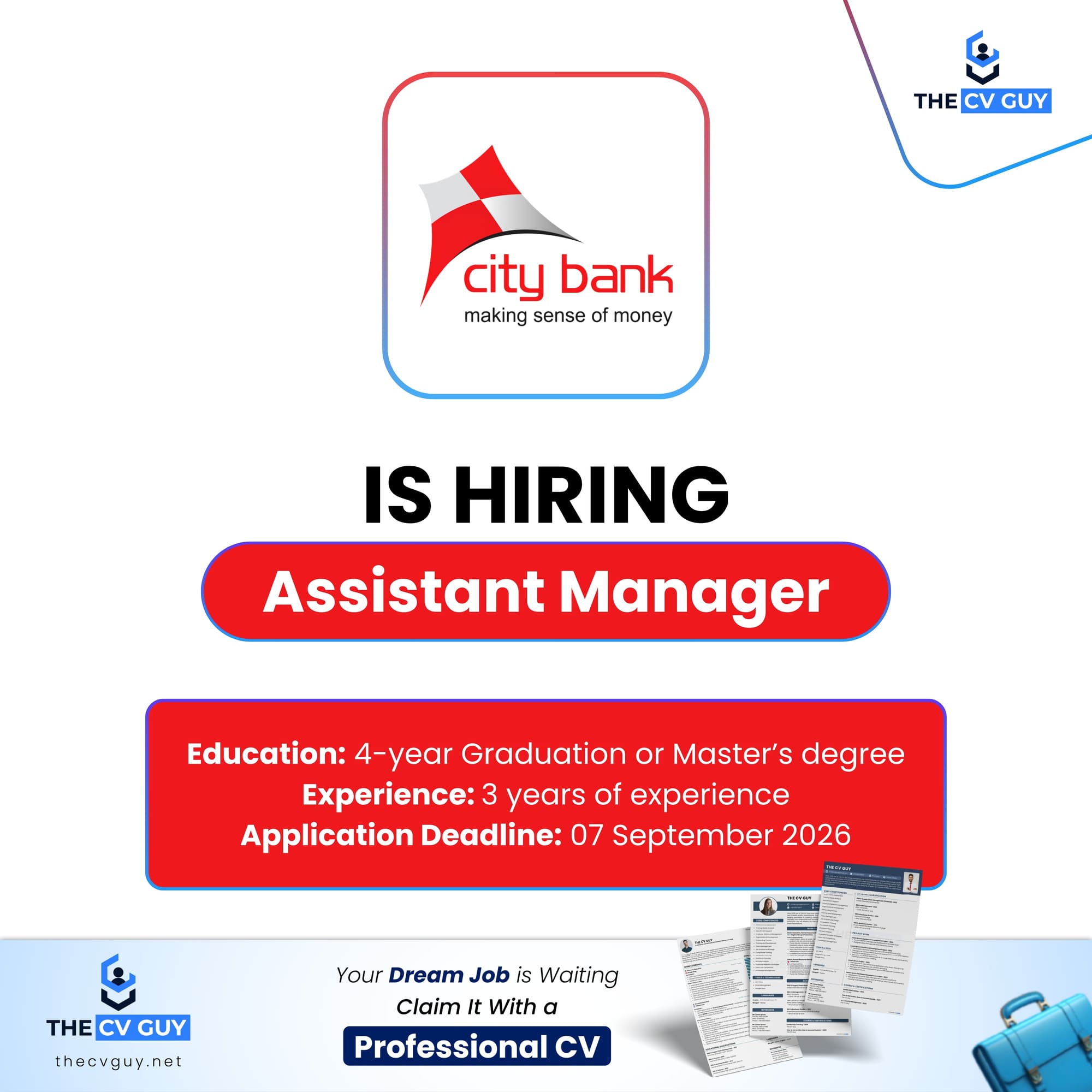 City Bank PLC is Hiring Associate Manager - Maker, Outward Remittance, Operations | Bank job 2026