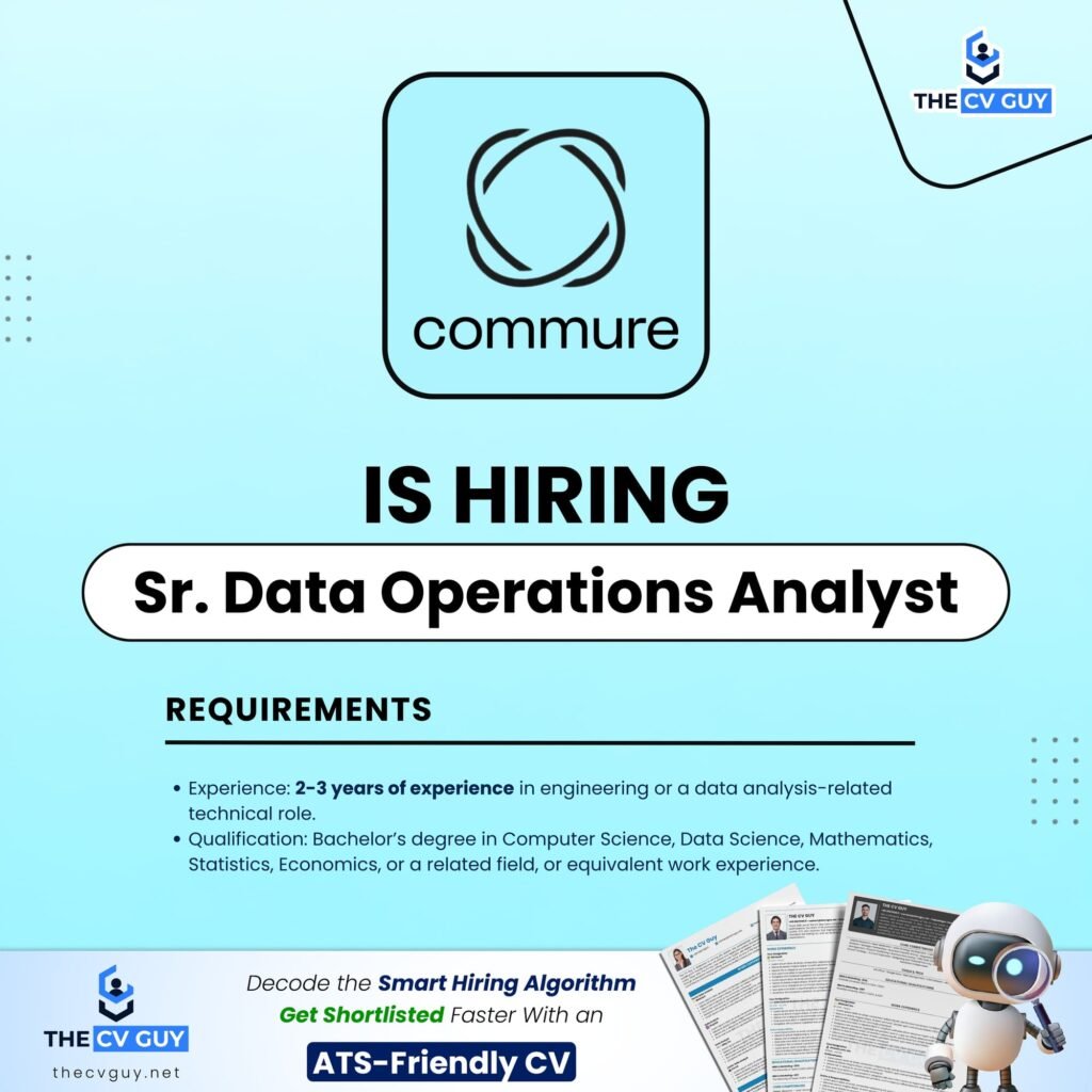 Commure is hiring Senior Data Operations Analyst